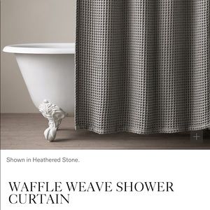 Restoration Hardware Waffle Weave Shower curtain